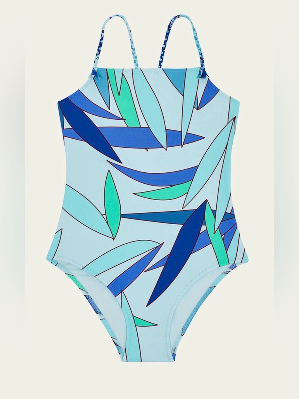 🔥 $160 Vilebrequin Girl's Printed Madrague One Piece Swim Suit Sz 10 🔥